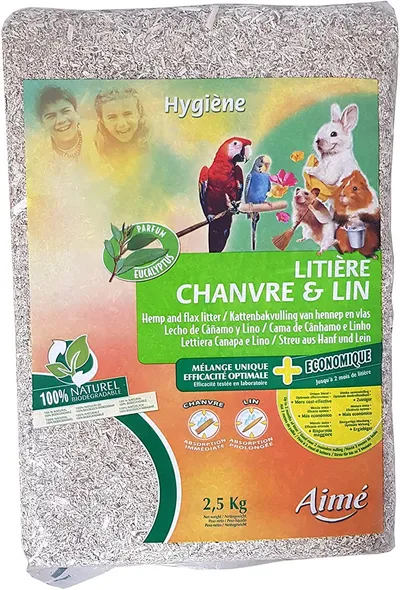 litière chanvre lin